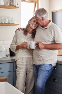 Couple enjoying each other after balloon angioplasty in Jupiter Florida